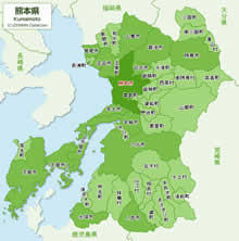 熊本の不用品回収・処分エリアマップ